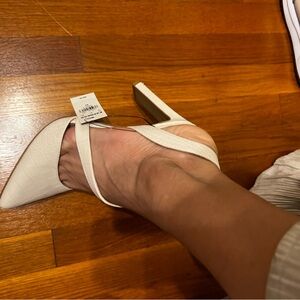 Express Cream Heels
